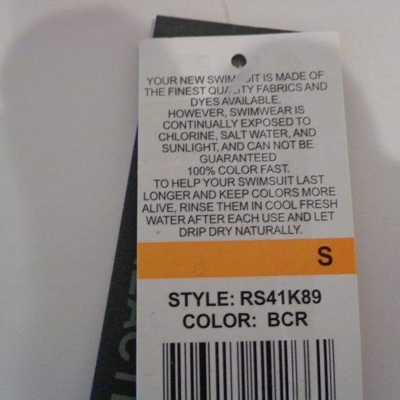 Kenneth Cole Reaction Size Small / RS41K89 Bright Coral / New Swim Tankini Top - Picture 8 of 8